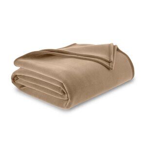 WestPoint Home Vellux Nylon Blanket Color: Tan, Size: King
